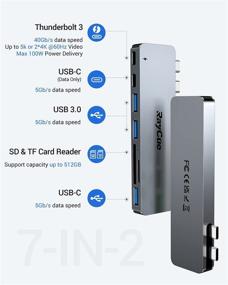 img 3 attached to 💻 Ultimate MacBook Pro/Air M1 USB Accessories: Thunderbolt 3 PD Port, USB C, USB 3.0, SD Card Reader - 2021-2016 MacBook Adapter