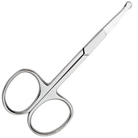 img 1 attached to Precision Rounded Nose Hair Scissors