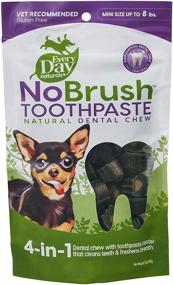 img 4 attached to 🦷 Mini Breeds Dog Dental Chew - NoBrush Toothpaste, 3 oz Bag by Every Day Naturals