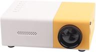 portable mini projector - 1500 lumens hd1080p led video projection for iphone, ipad, tv, xbox, pc - hdmi usb vga av sd compatible - us plug logo