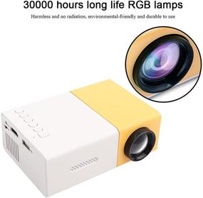 img 2 attached to Portable Mini Projector - 1500 Lumens HD1080P LED Video Projection for iPhone, iPad, TV, Xbox, PC - HDMI USB VGA AV SD Compatible - US Plug