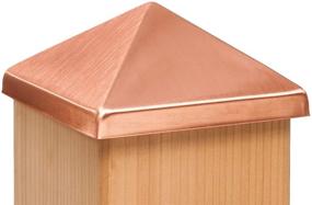 img 4 attached to 🔝 Solid Copper 4x4 Post Point Cap (3-1/2&#34; x 3-1/2&#34;) - Improved SEO