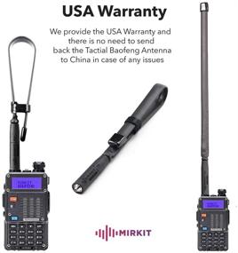 img 2 attached to 📶 High-Performance Foldable Tactical Antenna 18.7 inch with SMA-Female Connector for UV-5R, UV-82, BF-F8HP, UV-5R V2+ Plus, BF-F9 V2+ Two Way Radios - Dual Band VHF/UHF (136-174MHz, 400-480MHz)