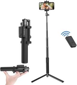 img 4 attached to 🤳 Smatree Selfie Stick with Wireless Remote Shutter - Extendable Tripod Stand Compatible with iPhone 12/12 Pro/ 11/11 Pro/ 11 Pro Max/Xs MAX/XR/XS/X/8/8P/7/7P, Galaxy S9/S8/S7/Note9, Android Smartphones