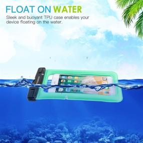 img 3 attached to 📱 MoKo Floating Waterproof Phone Pouch Holder: Securely Protect and Accessorize Your iPhone 13, iPhone 12, iPhone 11 and Samsung S21 in Any Water Adventure!