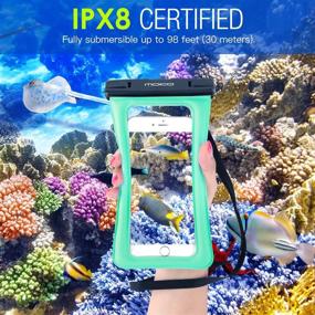 img 2 attached to 📱 MoKo Floating Waterproof Phone Pouch Holder: Securely Protect and Accessorize Your iPhone 13, iPhone 12, iPhone 11 and Samsung S21 in Any Water Adventure!