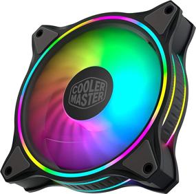 img 2 attached to 🌀 Cooler Master MF120 Halo 3in1 Duo-Ring ARGB LightingFan | 24 Independently LEDS | PWM Static Pressure Fan | Absorbing Pads for Computer Case & Liquid Radiator