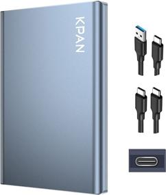 img 4 attached to 💾 Портативный внешний жесткий диск KPAN, тип хранения HDD Type-C/USB 3.1 UASP, скорость чтения до 120 МБ/с, совместим с ПК MacBook TV PS4 Xbox, смартфоны, ноутбуки, настольные ПК (320 ГБ, черный)