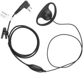 img 4 attached to JEUYOEDE CLS1110 D Shape Earpiece Headset with Mic: Compatible with 🎧 Motorola Two Way Radio Models RMM2050, XU2600, CLS1410, CP200, GP300, and PR400