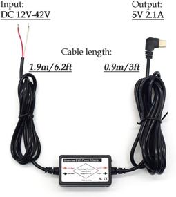 img 2 attached to 🚗 Зарядное устройство для автомобильной видеорегистратор - Mini USB набор для проводной зарядки видеорегистраторов, навигаторов, планшетов, DVR-рекордеров - принимает входное напряжение 12-24V постоянного тока