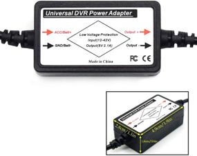 img 3 attached to 🚗 Зарядное устройство для автомобильной видеорегистратор - Mini USB набор для проводной зарядки видеорегистраторов, навигаторов, планшетов, DVR-рекордеров - принимает входное напряжение 12-24V постоянного тока