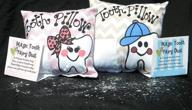 pink chevron tooth fairy pillow logo