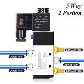 img 1 attached to 🚀 Tailonz Pneumatic Solenoid 4V210 08 Pilot Operated: The Ultimate Solution for Reliable Air Flow Control