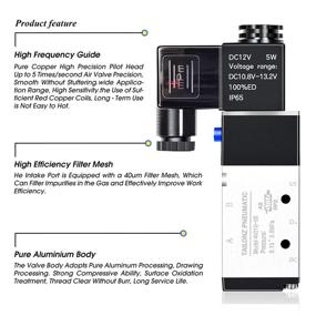 img 2 attached to 🚀 Tailonz Pneumatic Solenoid 4V210 08 Pilot Operated: The Ultimate Solution for Reliable Air Flow Control