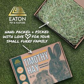 img 1 attached to Eaton Pet & Pasture: Naturally Grown 6LB-Box of Premium First Cut Blend Western Timothy Hay Orchard Blend Small Animal Food – Sustainable, Eco-Friendly, Farmer-Owned