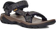 teva terra fi 5 universal men's hiking sandals: durable, cushioned, quick-drying footwear logo