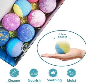img 3 attached to Kids' Surprise Toys Bath Bombs - Set of 10 Bubble Lush Bath Fizzies with Organic Natural Essential Oil, Ideal Christmas Valentines Birthday Gifts for Women, Girlfriend, or Mom (Age 3 Months+)