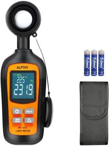 img 4 attached to 🌱 ALPTHY Digital Light Meter for Plants - Handheld Lux Meter for Ambient Temperature Measurement with 200,000 Lux Range, Color Backlight, MAX/MIN, Data Hold, and Low Battery Indication