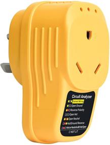 img 4 attached to Yellow RV Surge Protector 30 Amp - Briidea Adapter Circuit Analyzer with LED Indicator Light, 30 Amp Male to 30 Amp Female for RV Trailer