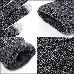img 1 attached to URATOT Womens Winter Knitted Touchscreen Women's Accessories