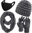 uratot womens winter knitted touchscreen women's accessories logo
