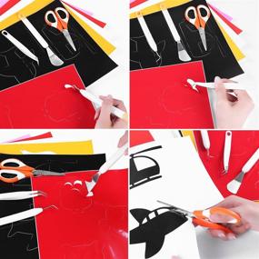 img 1 attached to 🔪 SWISSELITE Craft Vinyl Weeding Tools Set: Precision Kit for Art, Lettering, Cutting & More