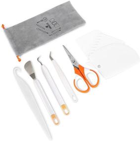 img 4 attached to 🔪 SWISSELITE Craft Vinyl Weeding Tools Set: Precision Kit for Art, Lettering, Cutting & More
