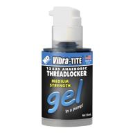 🔵 vibra-tite - 12535 medium strength gel anaerobic threadlocker, 35 ml pump, blue (removable) logo