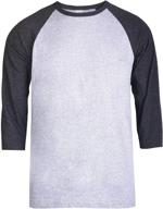 👕 premium sleeve baseball charcoal men's clothing: ideal t-shirts & tanks for athletes logo