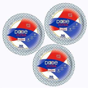 img 1 attached to 🍽️ Dixie Ultra Heavy Duty Disposable 8.5" Paper Plates - Medium Plate (30 ct) (Pack of 3): Durable and Convenient Dining Solutions!