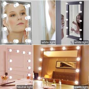 img 2 attached to 💡 Enhance Your Vanity Experience: Hollywood-Style LED Mirror Lights Kit with Dimmer, USB Phone Charger, and Power Adapter Included!