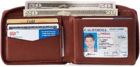 img 3 attached to Alpine Blocking Leather Wallet Bi Fold Men's Accessories in Wallets, Card Cases & Money Organizers