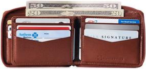 img 2 attached to Alpine Blocking Leather Wallet Bi Fold Men's Accessories in Wallets, Card Cases & Money Organizers