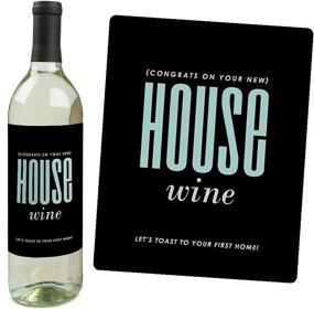 img 3 attached to 🏡 Housewarming Gift for Women and Men - Home Sweet Home Wine Labels - Set of 4