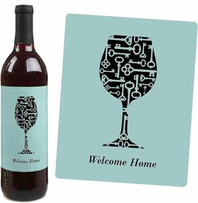 img 2 attached to 🏡 Housewarming Gift for Women and Men - Home Sweet Home Wine Labels - Set of 4