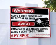 warning surveillance plastic english spanish logo