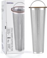 ☕ premium ultra-fine mesh cold brew coffee filter: perfect for 2-quart mason jars logo