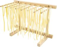 🍝 convenient collapsible wooden pasta drying rack - southern homewares natural beechwood logo