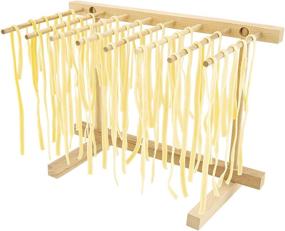 img 4 attached to 🍝 Convenient Collapsible Wooden Pasta Drying Rack - Southern Homewares Natural Beechwood