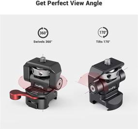 img 1 attached to Enhance Your Filming Experience with SMALLRIG Field Monitor Mount - Adjustable Swivel, Tilt, and NATO Clamp for 5" and 7" Monitor - Product Code 2906