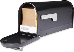 img 3 attached to 📬 Classic and Spacious: Architectural Mailboxes 8950B-10 Chadwick Postmount Mailbox in Large Black Size