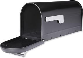 img 2 attached to 📬 Classic and Spacious: Architectural Mailboxes 8950B-10 Chadwick Postmount Mailbox in Large Black Size