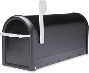 img 1 attached to 📬 Classic and Spacious: Architectural Mailboxes 8950B-10 Chadwick Postmount Mailbox in Large Black Size