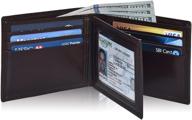 💼 rfid bifold leather wallets: men's must-have for organizing wallets, cards & cash logo