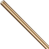 🔩 brass fully threaded rod, 1/4"-28 thread size, 24" length, right hand threads for enhanced seo logo