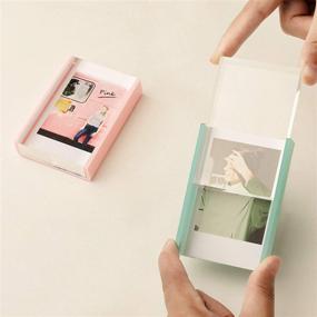 img 3 attached to 🎞️ Enhance Your Instax Mini Moments with WINKINE Instax Polaroid Picture Frames - Green+Pink+Yellow Set