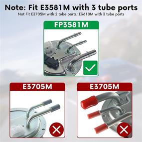 img 3 attached to Enhanced Electric Fuel Pump Module Assembly with Pressure Sensor Replacement 🔌 for Chevrolet Tahoe 2004-2007, Cadillac Escalade, and GMC Yukon V8 - E3581M