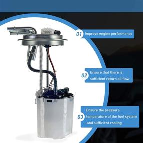 img 2 attached to Enhanced Electric Fuel Pump Module Assembly with Pressure Sensor Replacement 🔌 for Chevrolet Tahoe 2004-2007, Cadillac Escalade, and GMC Yukon V8 - E3581M