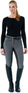 ovation women's secret euroweave dx front 🐎 zip full seat breeches: uncover the ultimate equestrian attire! logo