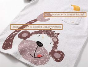 img 2 attached to Cute Clothes Sleeve T-Shirt Toddler Outfits for Boys - Complete Clothing Sets